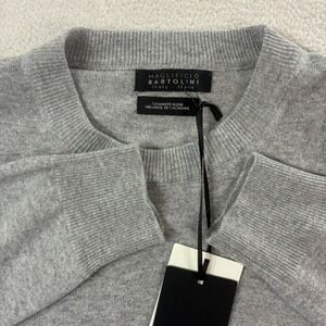 Maglificio Bartolini Cashmere Blend Sweater Men L Gray Crewneck Italy Luxury NWT